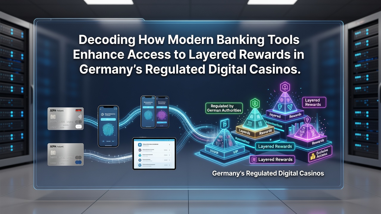 Darstellung moderner Banktools in regulierten deutschen Online-Casinos mit Fokus auf sichere Transaktionen und Prämienzugang