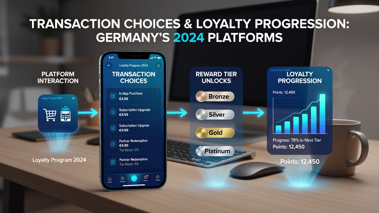 Darstellung von Loyalty-Progressionen durch verschiedene Transaktionskanäle in mobilen Apps