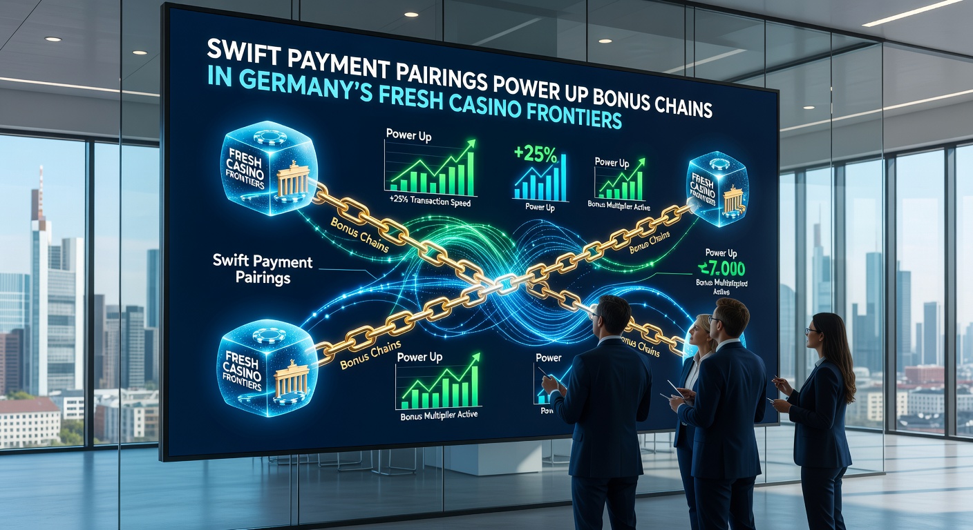 Dynamische Darstellung von Bonus-Ketten, die durch schnelle Zahlungen explodieren, mit deutschen Casino-Logos im Hintergrund